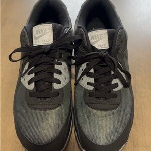 Nike Black and Gray Air Max 90 Men’s Sneakers